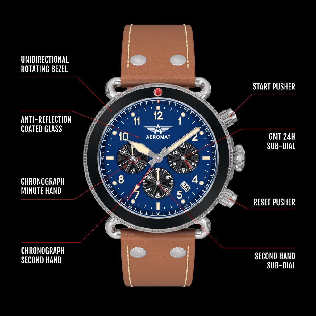 VDN Blue & Black Leather