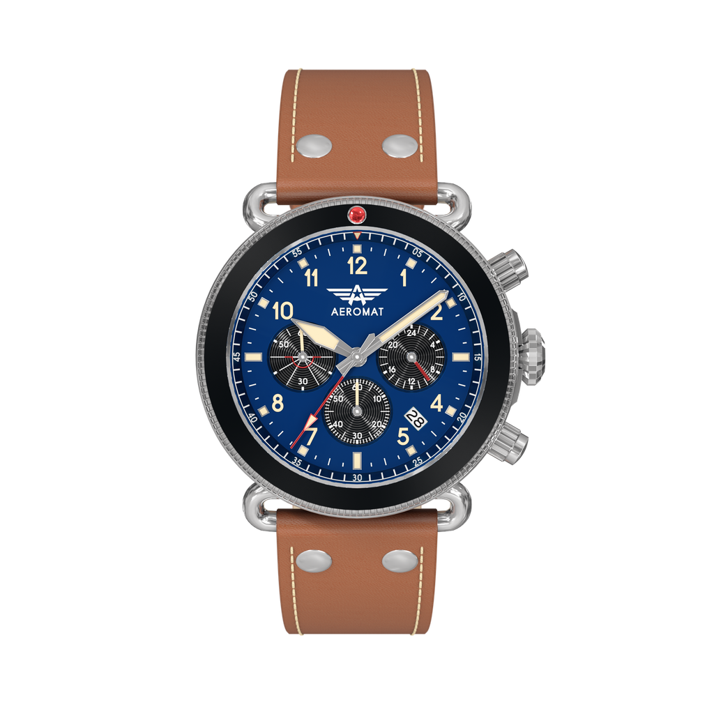 [VDN-LBR81903-13BS6302] VDN Blue & Black Leather